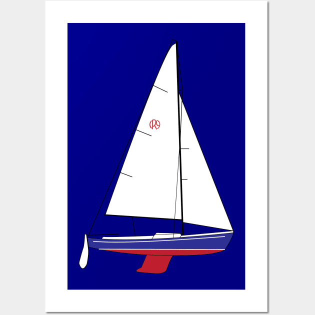 Rhodes 19 Sailboat Wall Art by CHBB